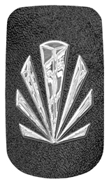 DAROYAL 602 SL SH BK Silver Sunburst Shimmer Black Background